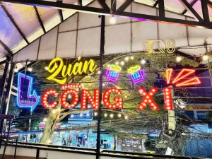 Thi công bảng hiệu LED Quán Công Xi